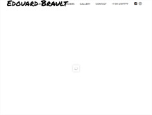 Tablet Screenshot of edouardbrault.com